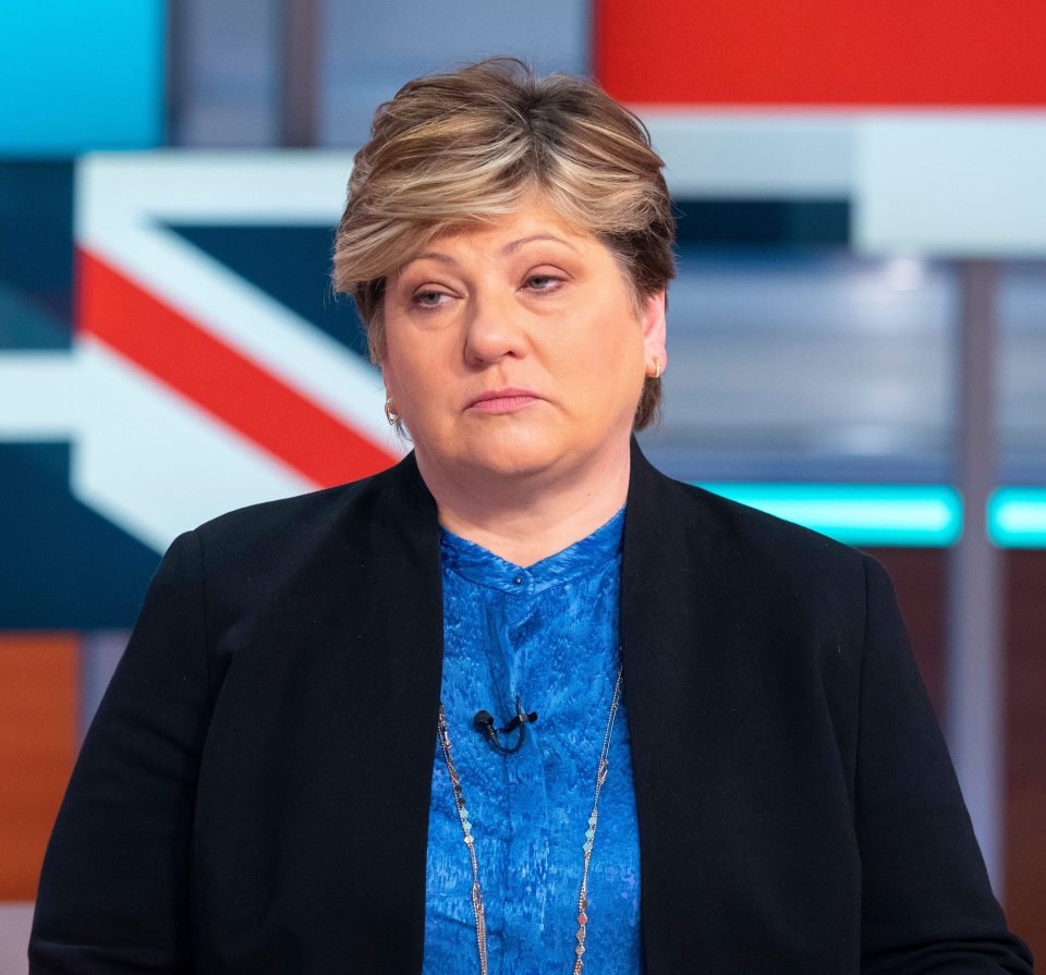  Emily Thornberry was in A&E last week after 'badly cutting her hand'