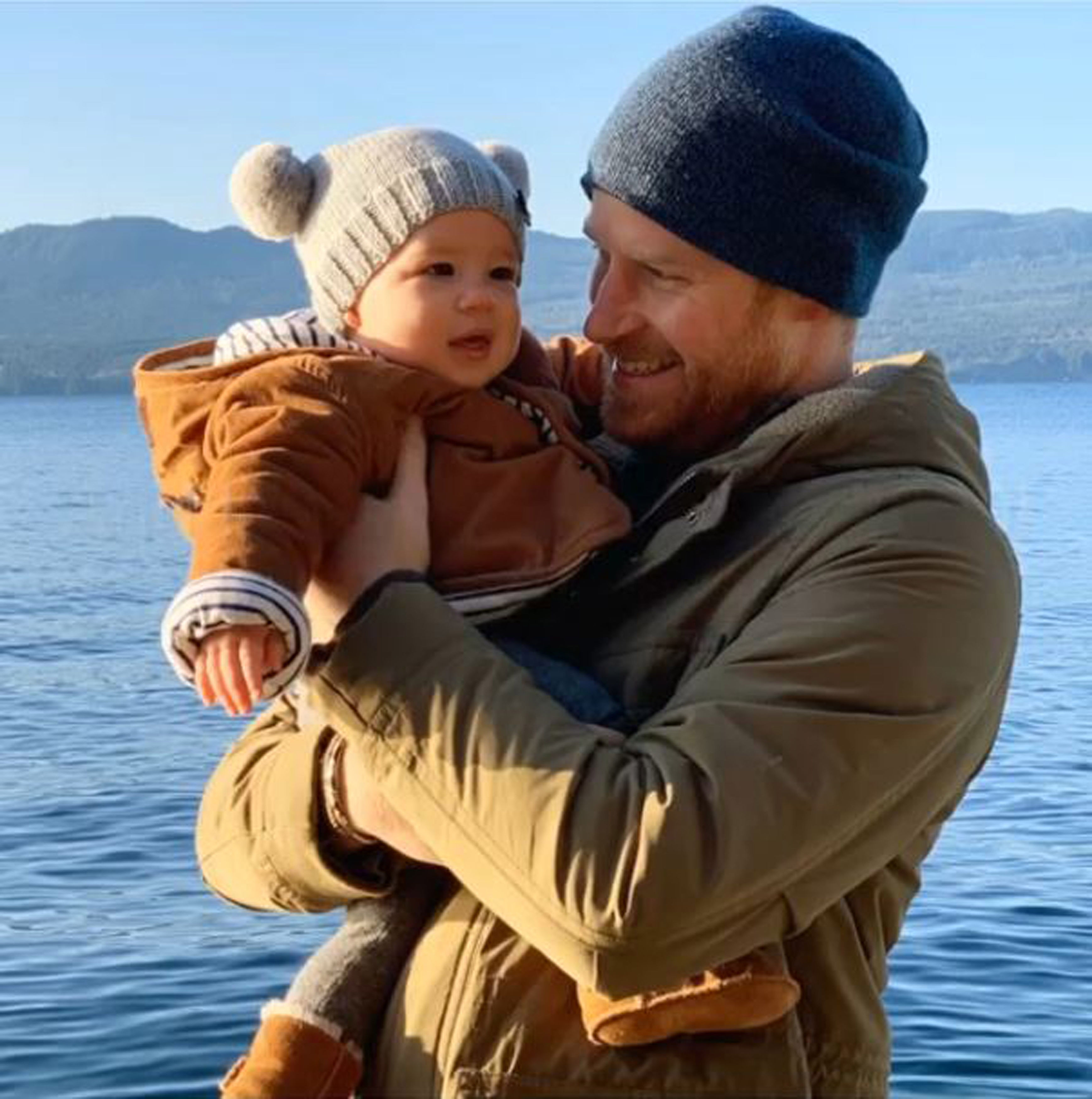  Prince Harry shared this adorable snap of baby Archie over Christmas from Canada