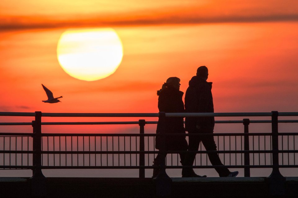  The change in weather comes after a bright and sunny weekend in parts of the UK