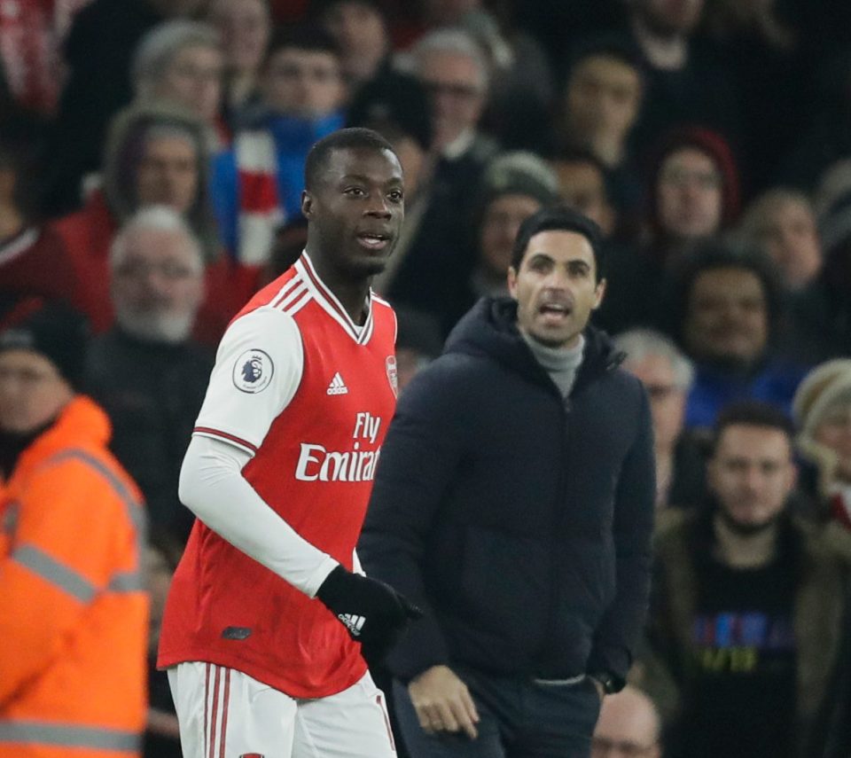  Nicolas Pepe has credited Mikel Arteta's preparation work