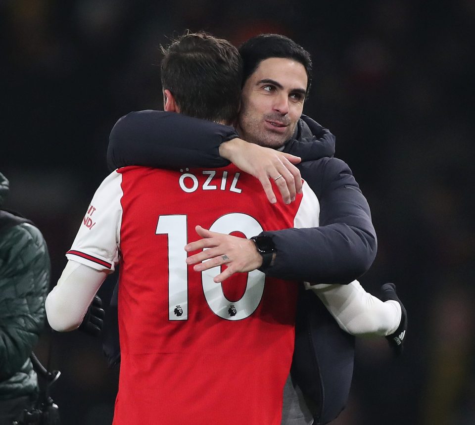  Mikel Arteta is already starting to get the best out of Mesut Ozil again after just two games in charge