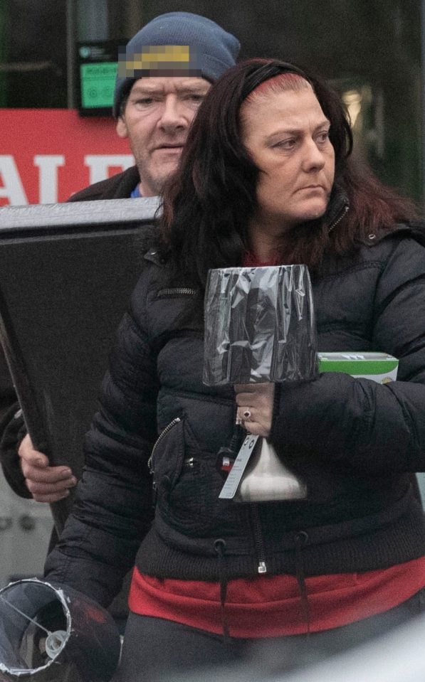  Evil Karen Matthews wears an engagement ring after her handyman boyfriend Paul proposed