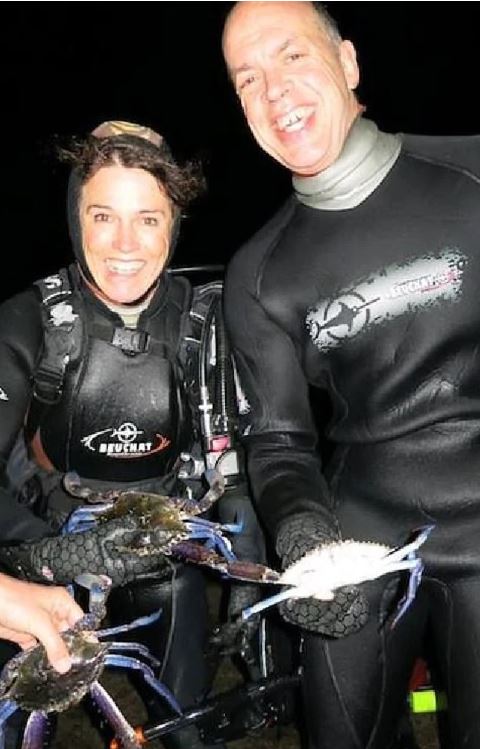  His girlfriend Karen Milligan watched in horror as the shark attacked