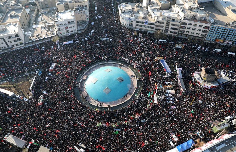  Millions of Iranians have taken to the streets as tensions in the region reach boiling point