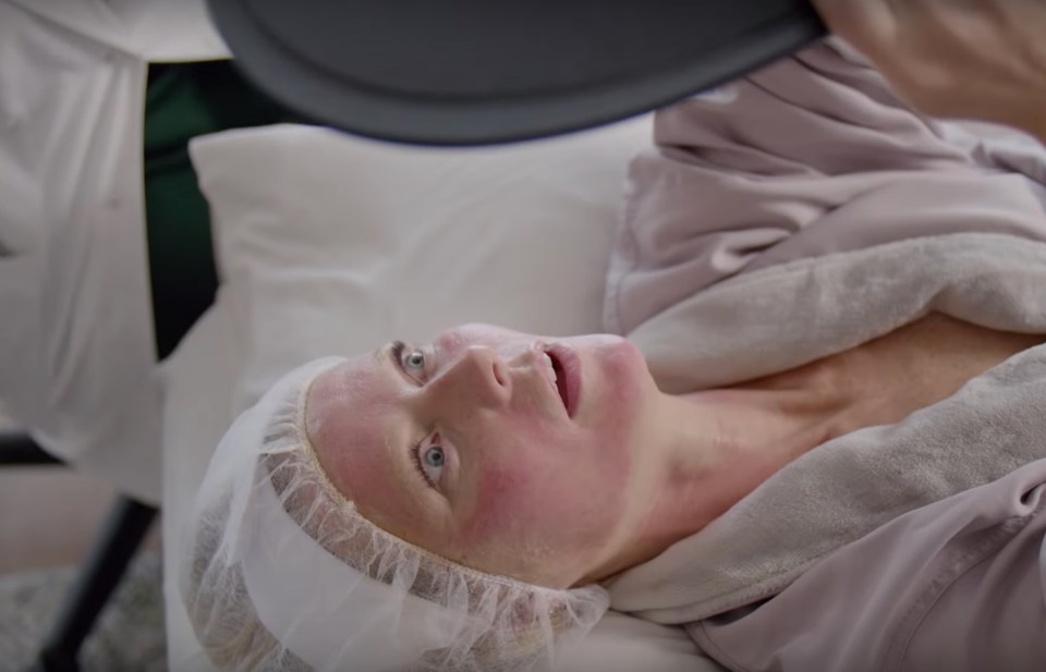 Gwyneth Paltrow undergoes a painful-looking facial in a show about her brand Goop