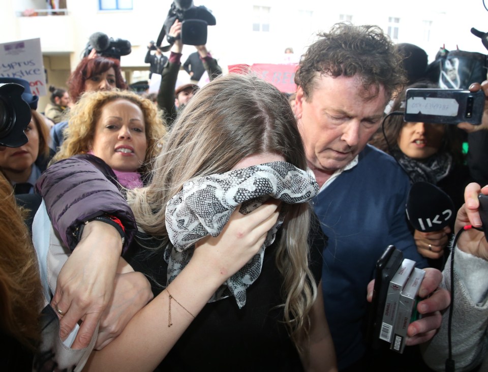 The teen outside court on the day of her sentencing this week