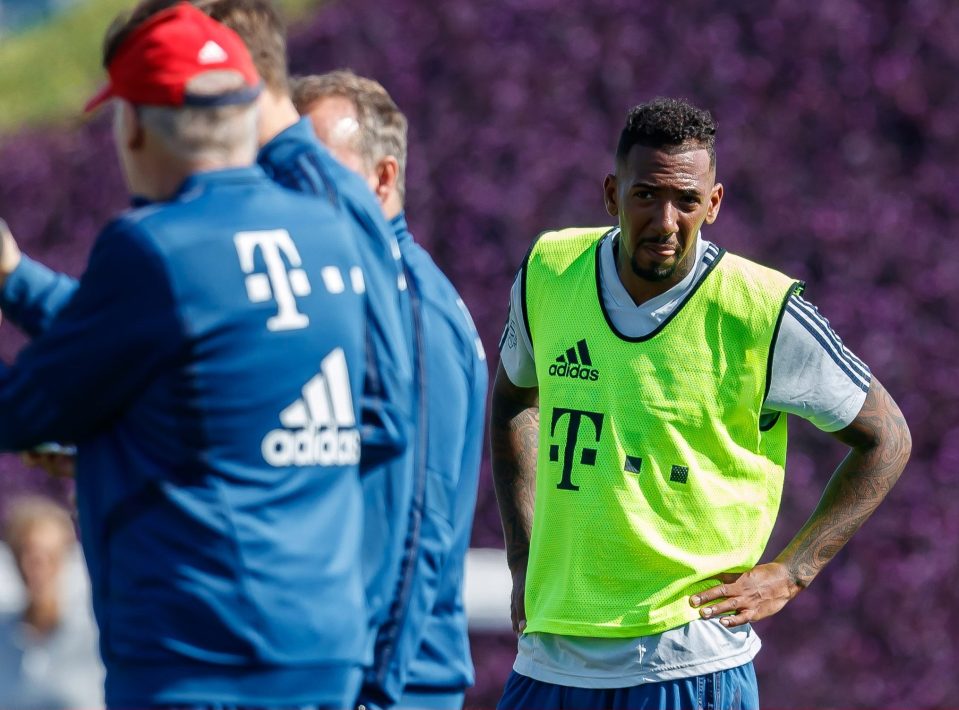  Boateng was spotted in training for Bayern on Tuesday