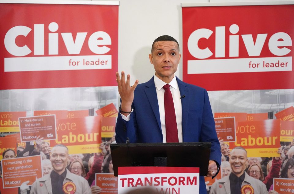  Clive Lewis claimed the vote was driven by racism