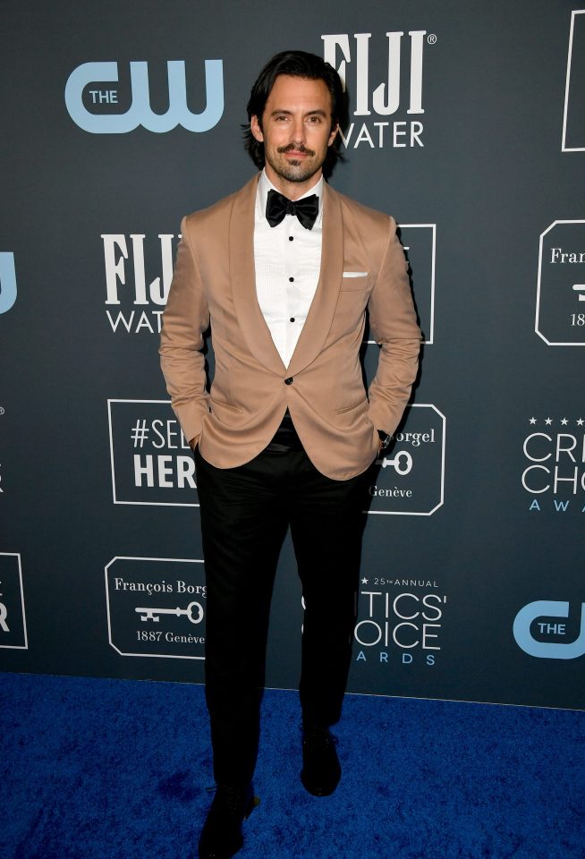  Milo Ventimiglia cut a dapper figure on the red carpet