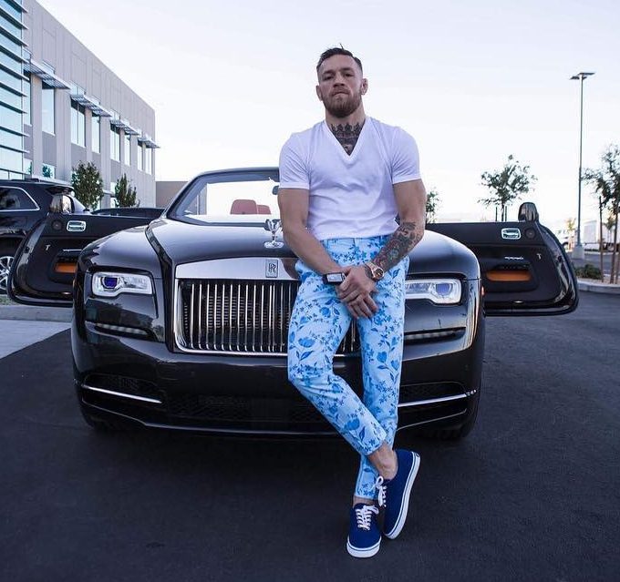 Rolls-Royce is McGregor's go-to car brand for luxury and style