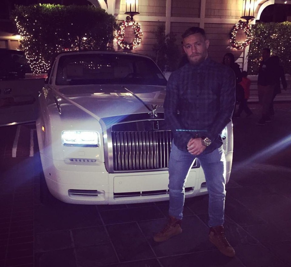 McGregor has four Rolls-Royces, including a £305k Phantom