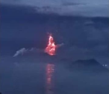 The volcano suddenly jumped back to life after months dormant