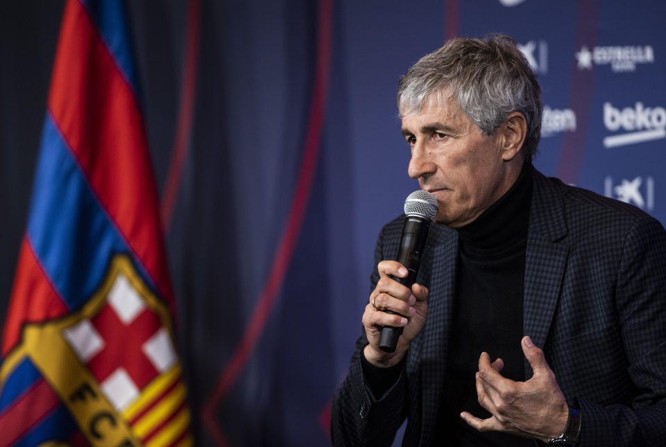  Quique Setien has been appointed the new Barcelona manager following Valverde's dismissal.