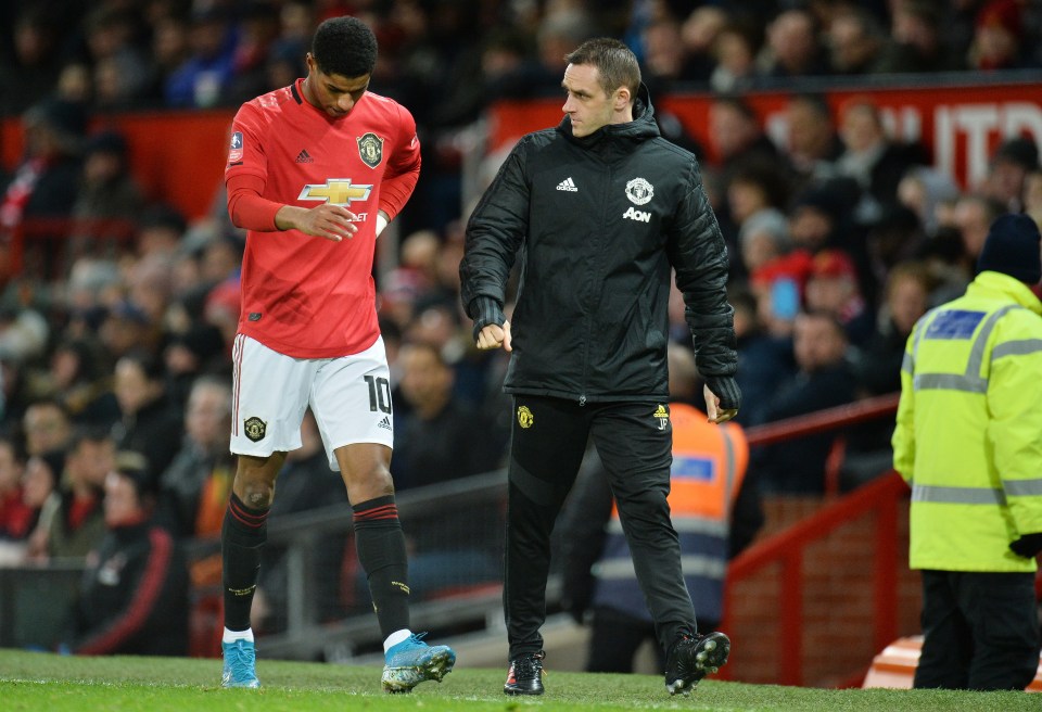  Marcus Rashford came off against Wolves with a back injury - and he is set for an extended spell on the sidelines