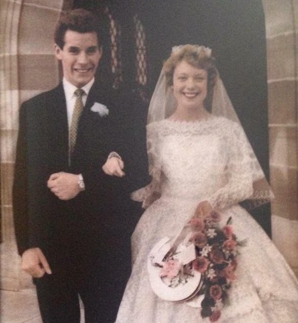  Mavis and Dennis, pictured on their wedding day, enjoyed a long and happy marriage