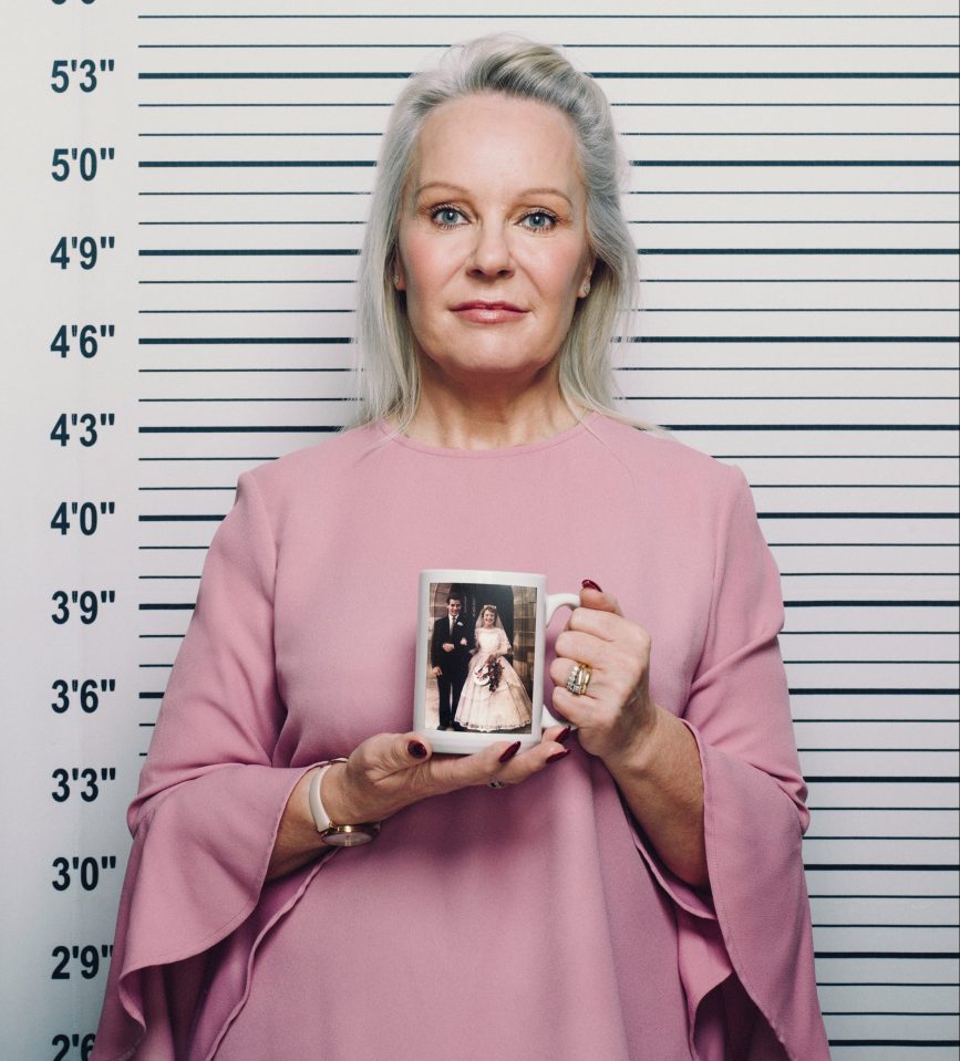  Joy, pictured today, holds a mug depicting her parents on their wedding day