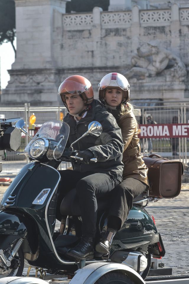  Kaley has been filming The Flight Attendant in Rome