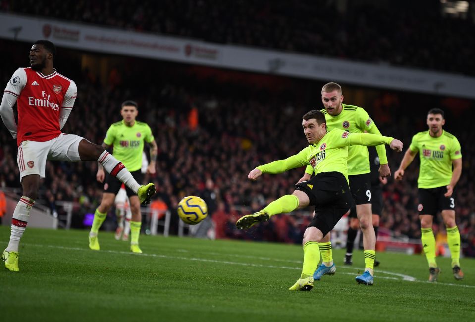  John Fleck scored a late equaliser to spoil Arsenal's day