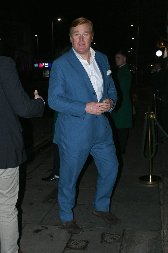  Mark Dyer, Archie's godfather, joined Harry at The Ivy