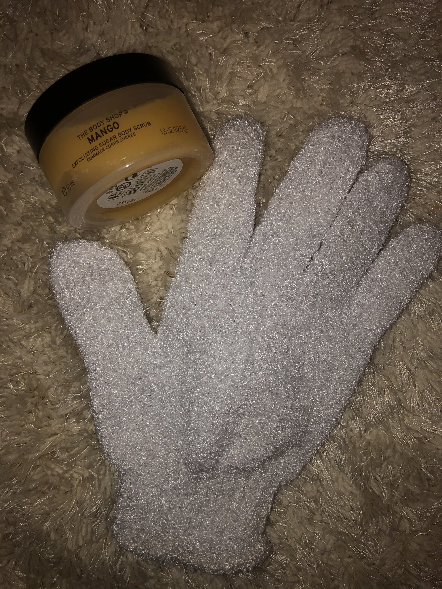 The night before, you should exfoliate with a body scrub and a mitt