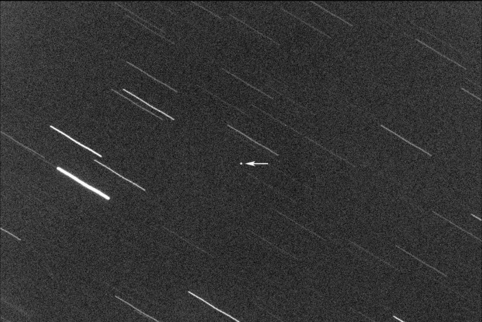  The astronomer captured this image of the asteroid heading towards Earth