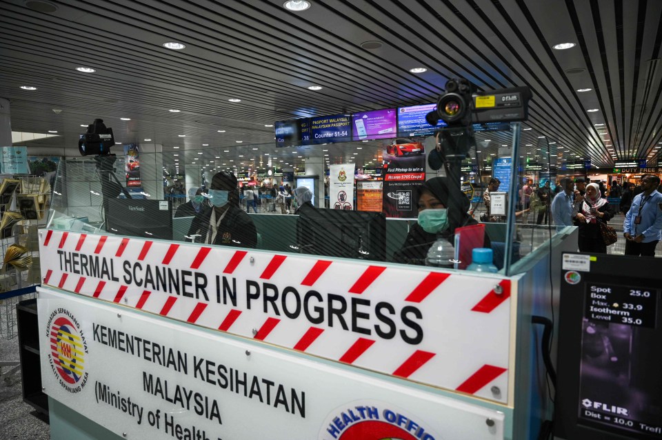 Signs have been erected at Kuala Lumpur International Airport warning passengers they will be screened