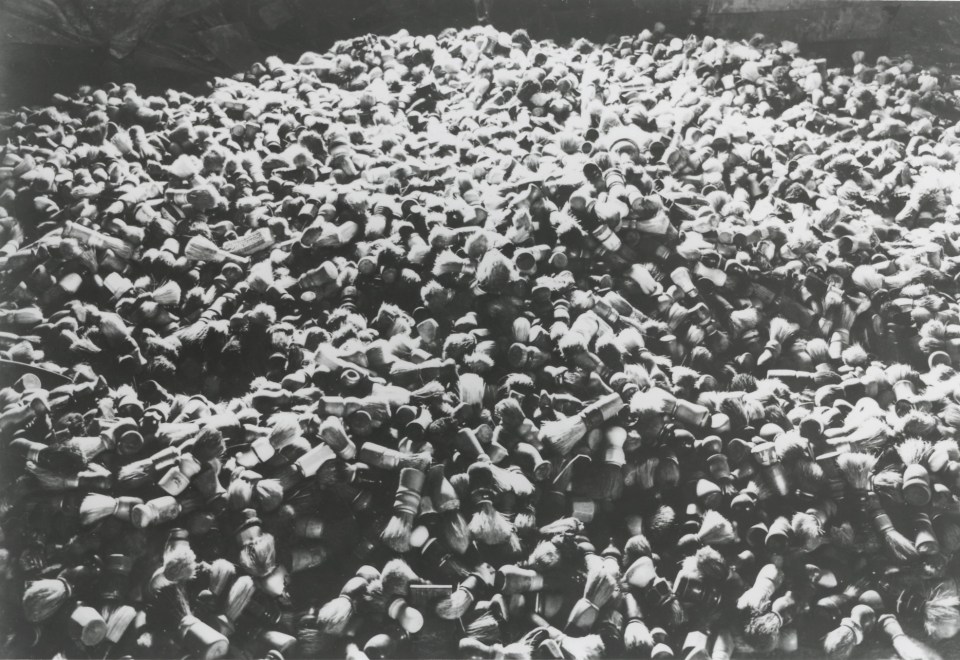 Piles and piles of brushes... each one marking a life lost to evil