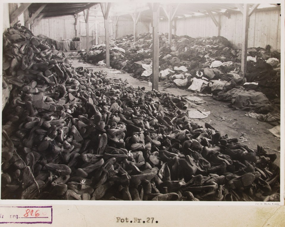 Often inmates would be forced to strip the corpses of those murdered in the gas chambers 