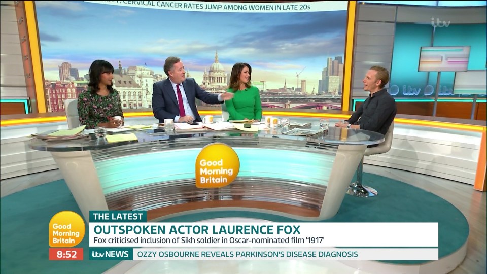  The GMB panel debate came after the actor revealed his outspoken views