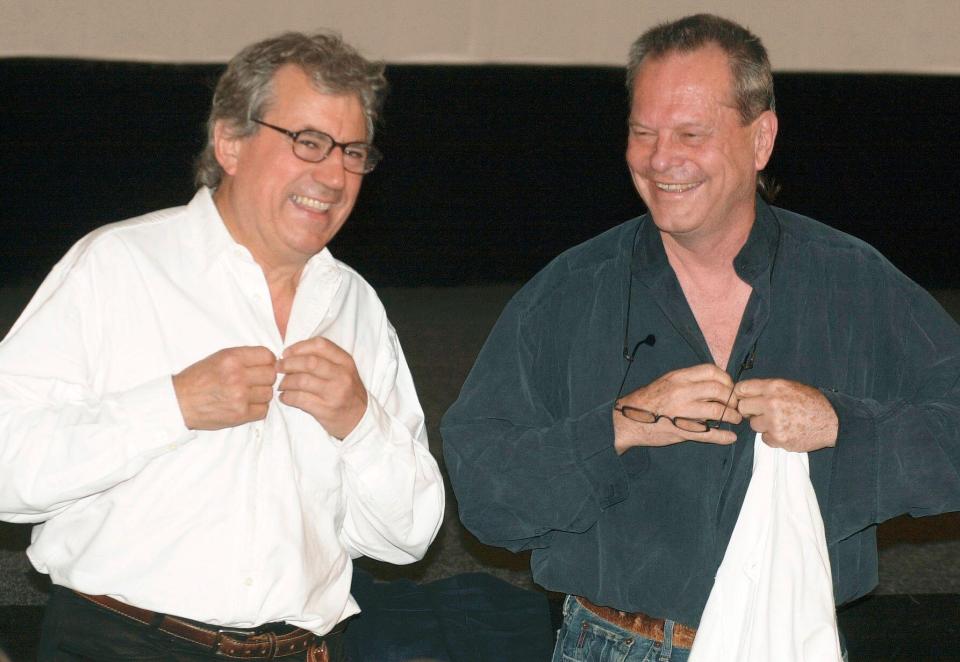  The death of Terry Jones, pictured here with Gilliam, pushes the bold era of comedy further into the past