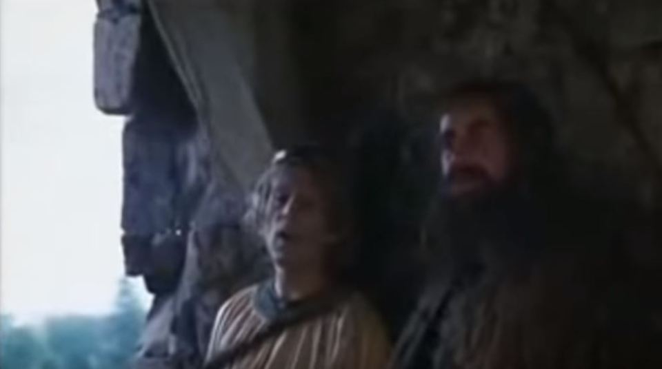  Terry as Prince Herbert in Monty Python And The Holy Grail, as the King points out of the window and says: ‘One day, lad, all this will be yours’