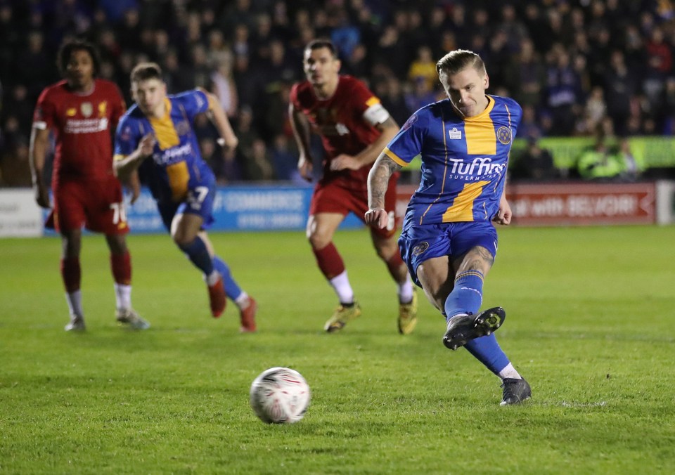  Liverpool tossed away a two-goal lead against Shrewsbury