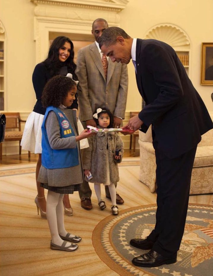  The Bryants meet former US President Barack Obama