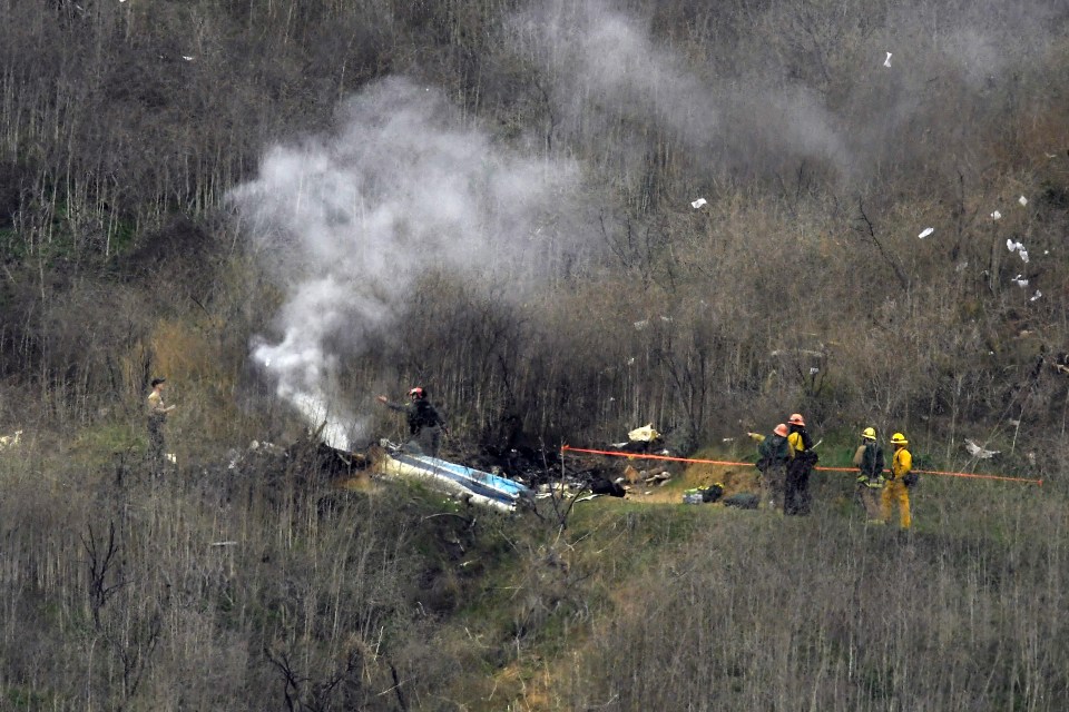  The aftermath of the tragedy in Calabasas, California, which killed nine