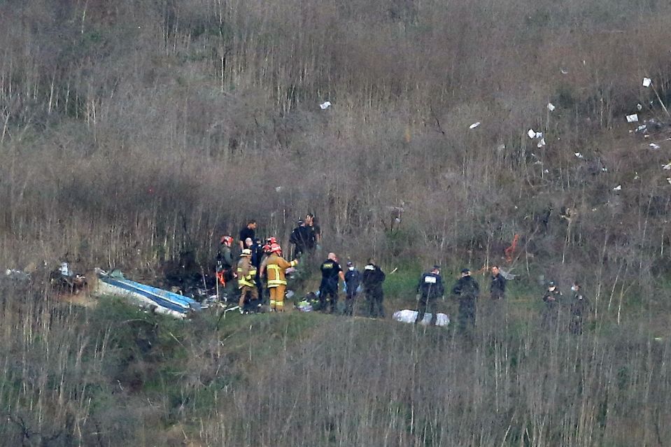 The Kobe Bryant crash site