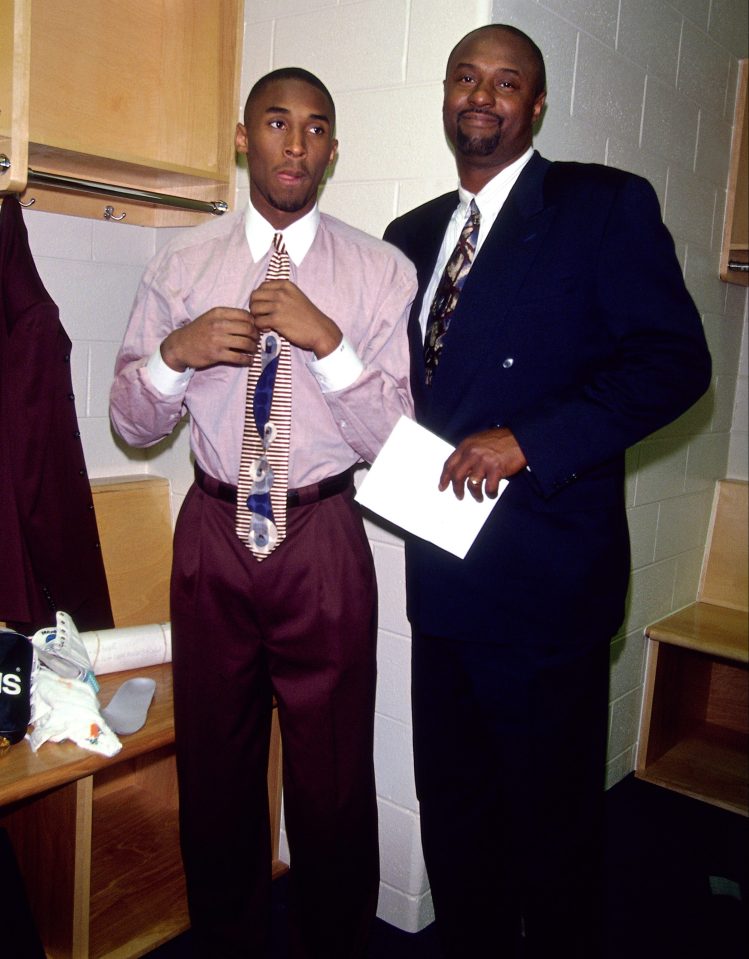  Another picture of the father and son, who were both professional basketball players