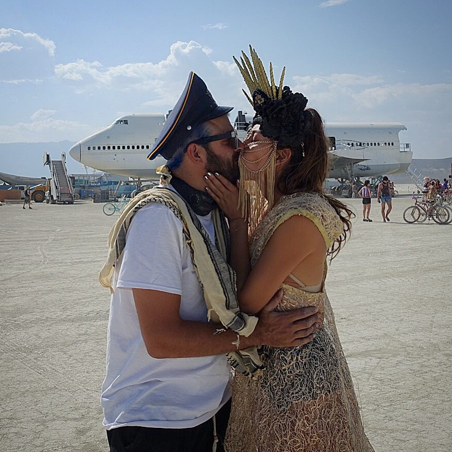  David Reuben Jr had a hippyish wedding at the Burning Man Festival last year to Colombian actress Carolina Guerra