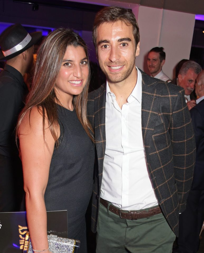  Lisa Reuben, posing with ex Arsenal star Mathieu Flamini, works for Sothebys