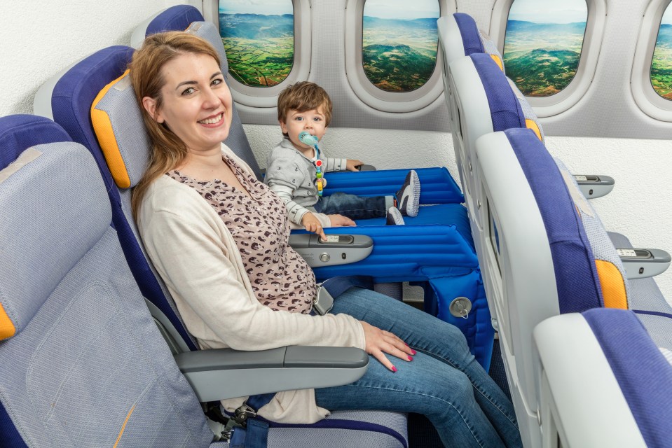  Families could enjoy a more peaceful flight with this seat extender