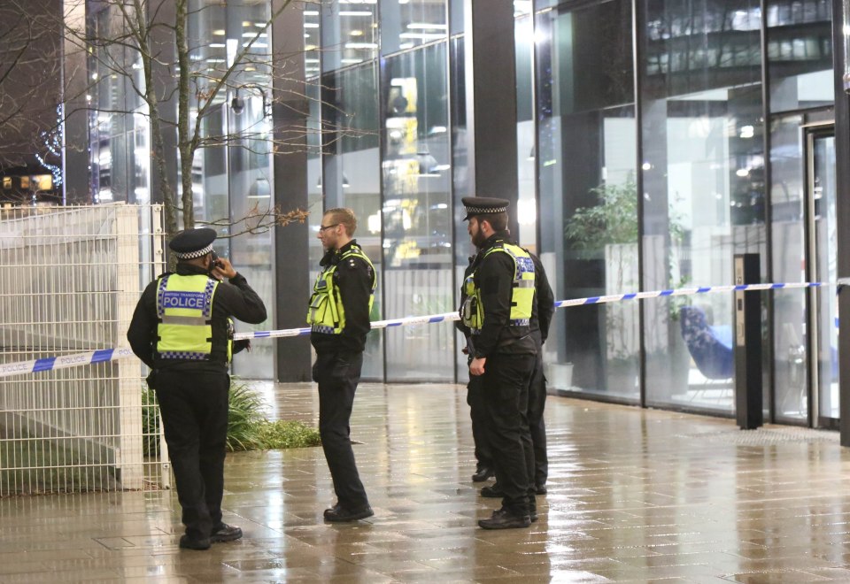  Witnesses claimed they saw a man wielding a machete at the station