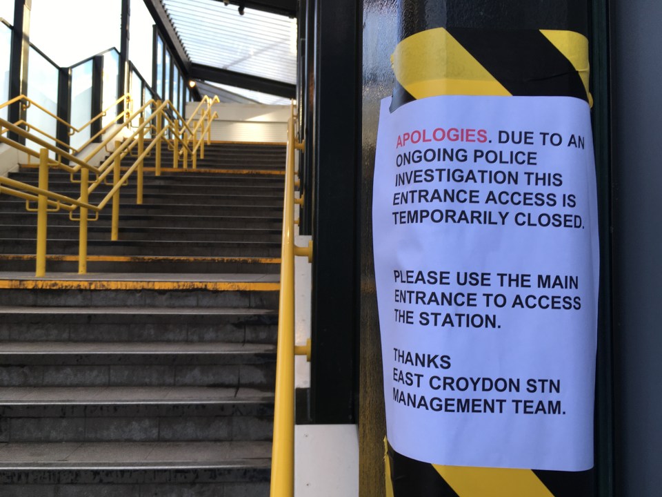  The teenage boy was fatally attacked on a bridge over the station