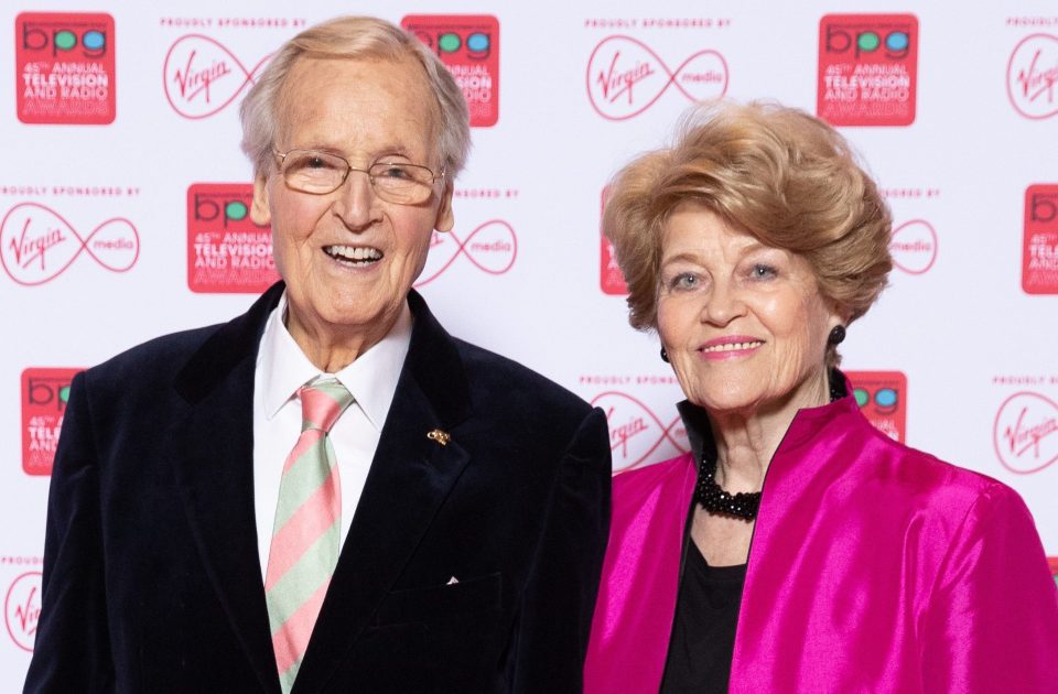  Nicholas Parsons with his wife Ann Reynolds