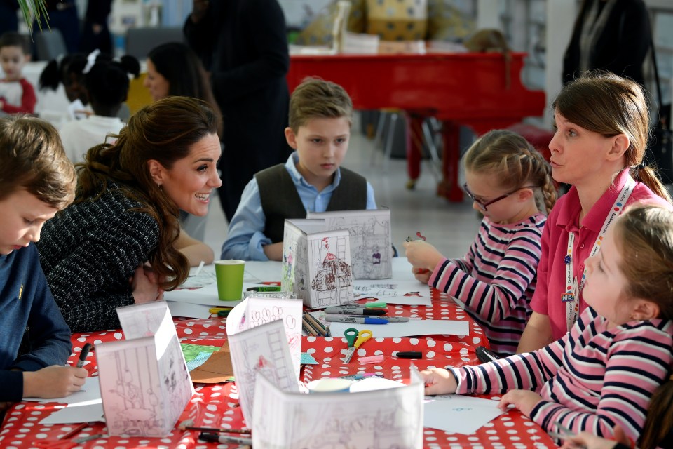 The mum promised to put a wreath the children made in Princess Charlotte's room