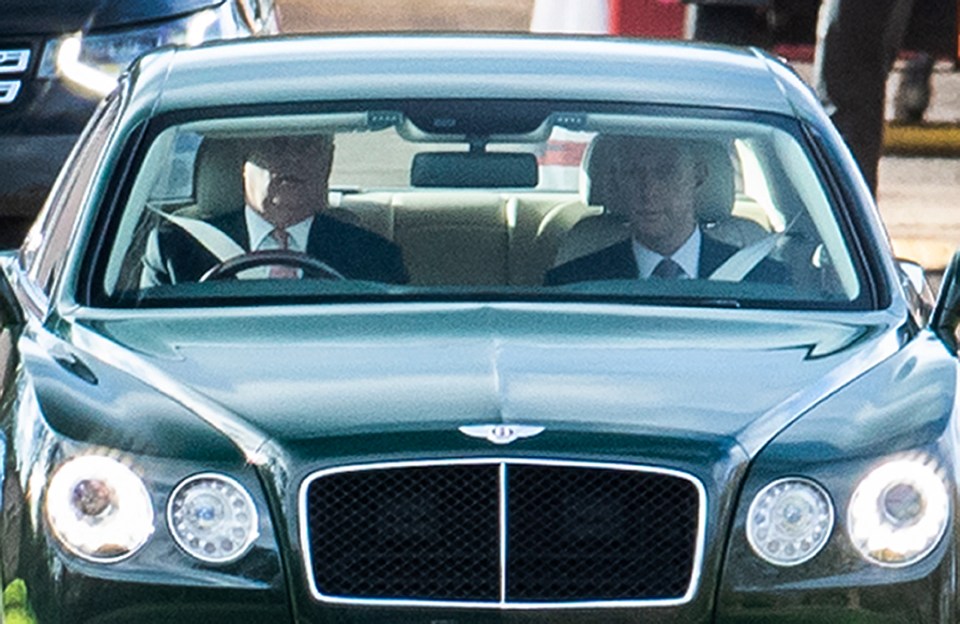  Prince Andrew is seen driving from Windsor today