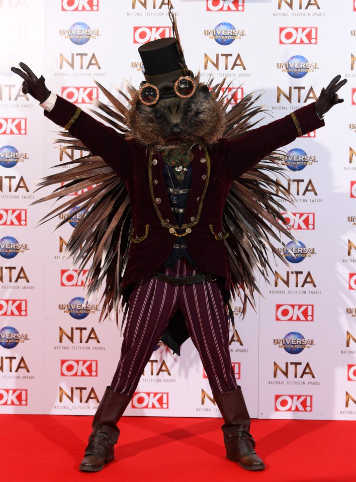 David joked that Caroline had been on the stage dressed as Hedgehog from The Masked Singer