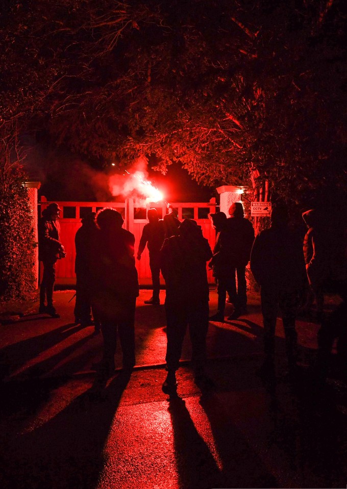 Manchester United hooligans chucked flares at chief executive Ed Woodward’s house last week