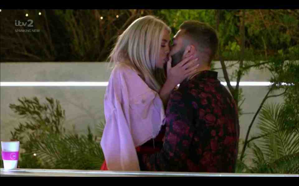  Paige is seen kissing Finley on Love Island