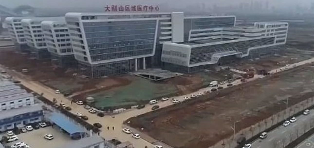  The empty hospital building was transformed in just two days