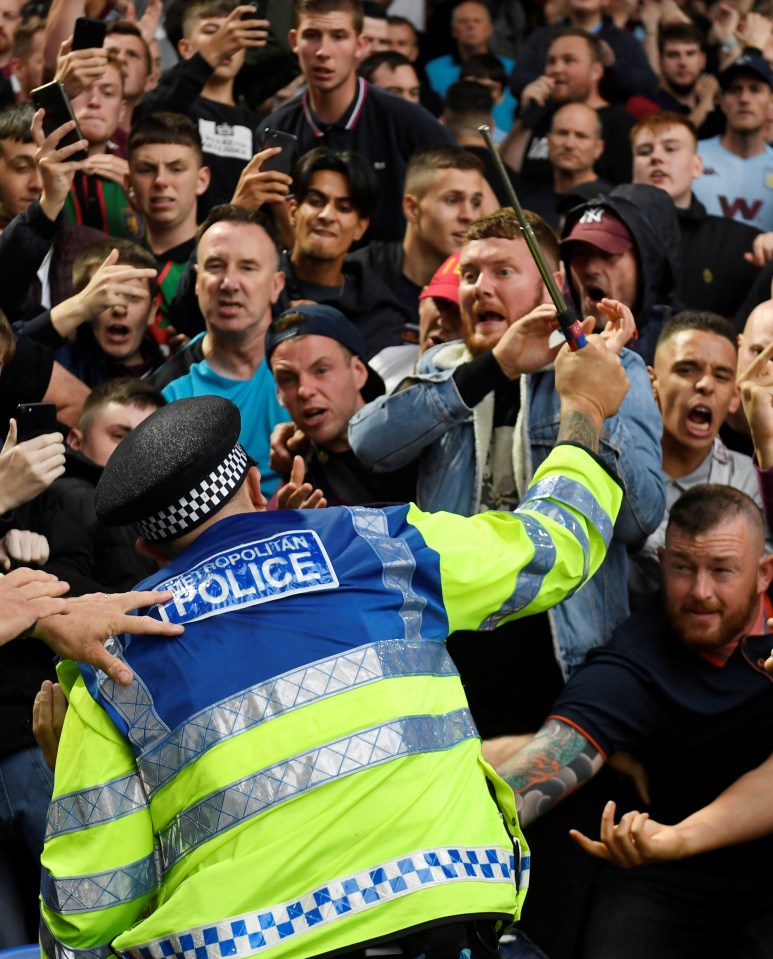 Violent clashes between warring fans and the police have blighted the beautiful game in Britain for decades