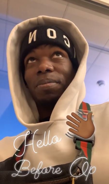  Pogba looked uneasy as he shared a video getting ready for surgery